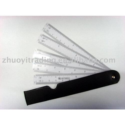0217 plastic scale ruler , Multi-scale combination easy to carry
