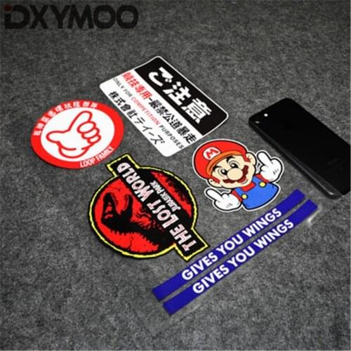 1 Set Car Stickers Loop No Good Racing Give You Wings Super Bro Competition Purpose Motorbike Decal Bumper for Jurassic Park