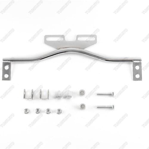 Chrome/Black 1pcs Steel Motorcycle Light Bar Bracket Spot Fog Light Turn Signal Light Bar For Honda Suzuki Kawasaki Ha rley Yam