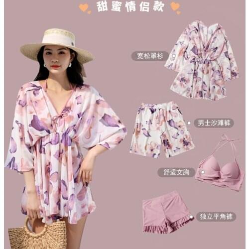 2021 Sexy Couple Swimwear Women Bikini Push Up Swimsuit