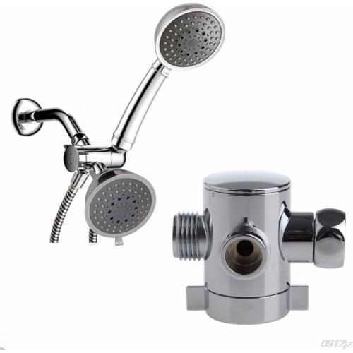 Three Way T-adapter Valve For Toilet Bidet Shower Head Diverter Valve 1/2 Inch New Drop ship