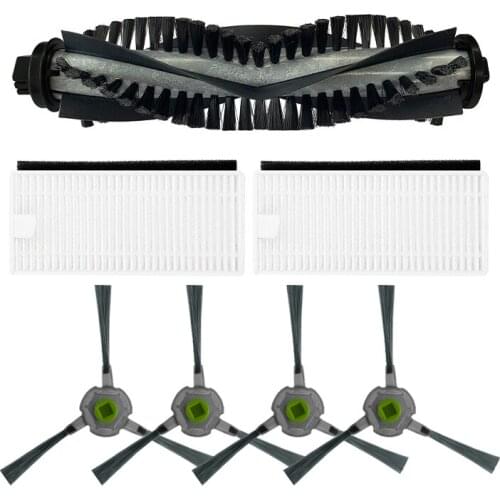 Vacuum Cleaner Accessories Roller Brush Side Brushes HEPA Filters For MOOSOO MT501 MT720 MT710 Sweeper Parts