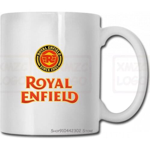 New Royal Enfield Logo Mens Black Mug Cup Size S To 3Xl Women Men