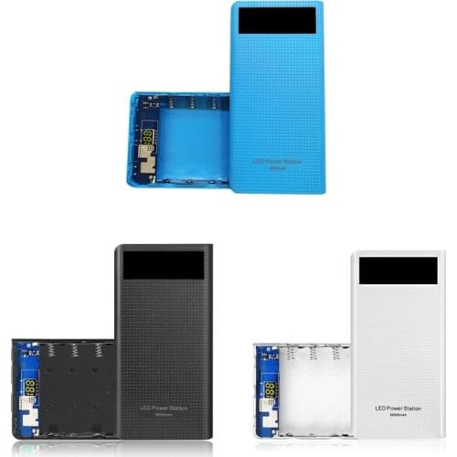 USB 7x18650 Battery DIY Power Bank Box Case 5V 2A LCD Display Battery Charger Shell for Mobile Phone Accessories