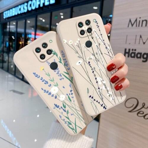 Capa Poco X3 Pro Funda Xiaomi Redmi Note 9 10 Pro 8 10Pro 9S 10s 9A 9T Camera Protection Case For Redmi 9C NFC Flower TPU Cover