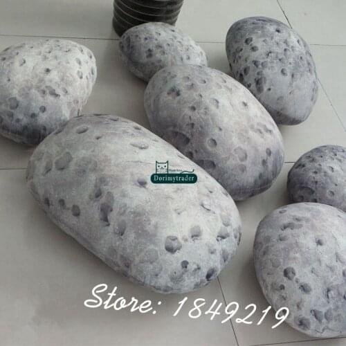 Dorimytrader Hot 6Pcs Set Natual Emuational Venus Stone CUSHION Livingroom Decoration Big Plush Soft Stone Baby Toy DY61080
