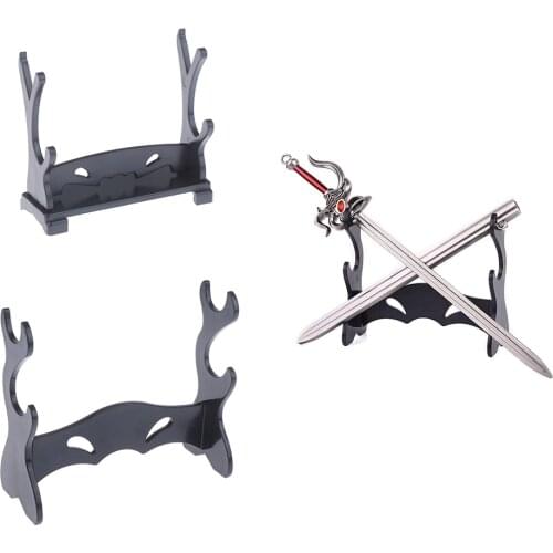 Two Tier Display Stand Holder Rack for Cartoon Anime Knife Sword Dumbledore Hermoine Magic Wand Collection Supplies