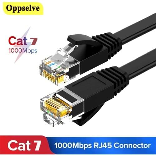 Ethernet Cable Cat7 Lan Cables UTP CAT 7 RJ45 Network Cable Double Shielded Wire 1000Mbps Networking Cord For PC Laptop PS4 PS3