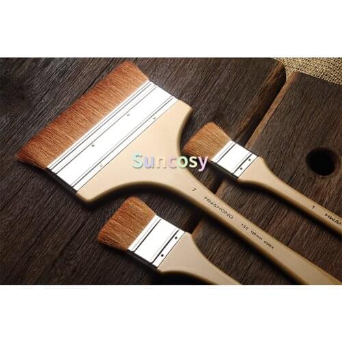 Hwahong Artist Blend Watercolor Paint Background Brush 132 Series, Goat hair brush, Art supplies