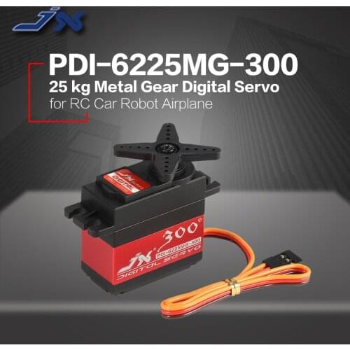 JX PDI-6225MG-300 Metal Gear Digital Servo with 25kg High Torque for RC Car Robot Airplane Aircraft Drone DIY