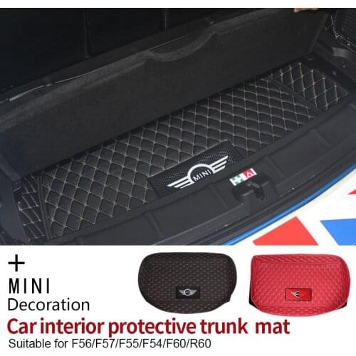 Car Trunk mat luggage compartment trim Rear storage box For MINI COOPER F54 F55 F56 F60 R60 F57 car styling decoration accessory