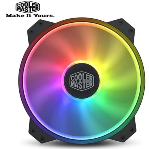 Cooler Master MF200R ARGB 20cm 5V/3PIN ARGB 12V4PIN RGB Computer Case Damping Fan CPU Cooler Water Cooling Replaces Fans PWM