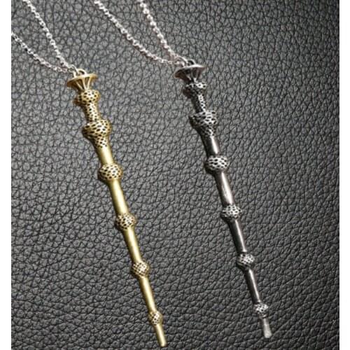 Movie&Tv Harried Metal Witch Magic Wand Necklace Wizard Pendant Necklaces Toy Figures