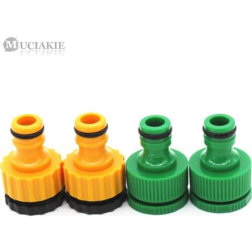 MUCIAKIE 1/2'' 3/4'' Female Faucet Quick Connector Green Orange Garden Irrigation Tubing Hose Adapter Garden Water Fitting