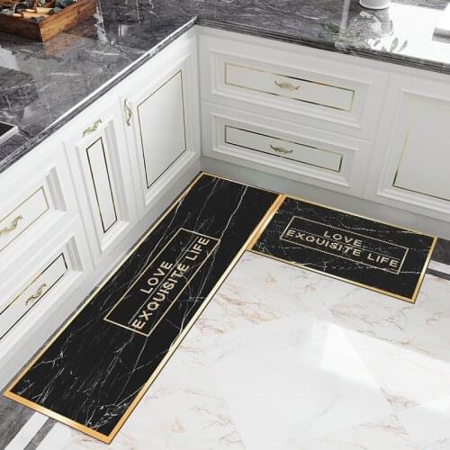 Kitchen non-slip mat modern carpet non-slip cheaper living room balcony bathroom print carpet pad corridor geometry floor cushio