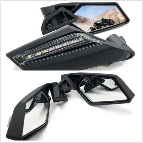 New Racing Side Mirrors For Can-Am Maverick X3 & MAX SSP UTV Off-Road Aftermarket Free Shipping Motorcycle Parts Black 2017 2018