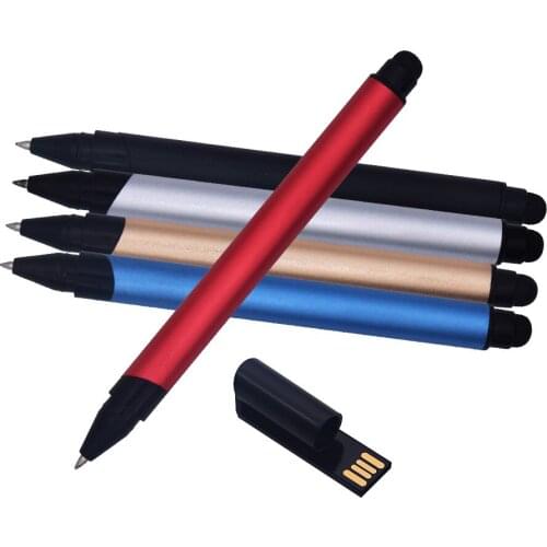 New USB2.0 Pen Drive 4GB 16GB 8GB Ballpoint Pens Memoria Usb Flash Drive Pendrive 64GB 32GB Custom Logo Luxury Gift for Business