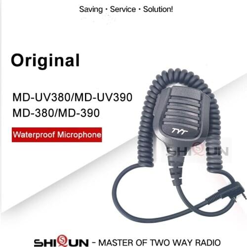 Original TYT walkie talkie Microphone Speaker MIC For DMR Radio MD-380 MD-390 MD-UV390 MD-680 MD-UV380 Microphone PTT Speaker