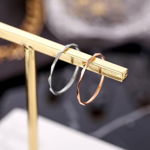 Original s925 sterling silver rose gold fine V-shaped flower ring for women Engagement & Wedding DIY Jewelry Gifts Free shipping