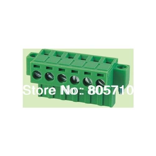 Plug-in Terminal Block ELT2EDGKM-5.08/5.0mm female+male as a pair, with fixed type, 300V/15A, 2-24P Price is 2Pin