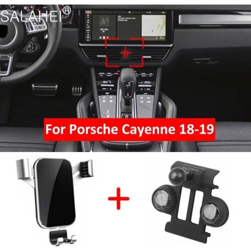 For Porsche Cayenne 2018 2019 Car Air Vent Mount Smart Phone Holder Stand Mobile Phone Stable Cradle Portable Car Phone Holder