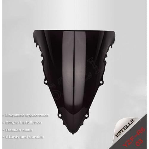 For Yamaha YZF-R6 2006 2007 06 07 motorcycle windshield front windshield black transparent wind guide plate