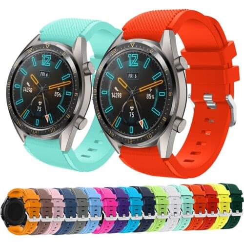 22mm Sport band for Huawei observation GT Bracelet Strap for Huawei magicians Silicone sports gear S3 clock watch Wristband