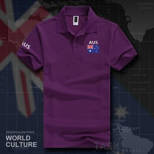 Commonwealth of Australia Aussie polo shirts men short sleeve white brands printed for country 2017 cotton AUS Australian