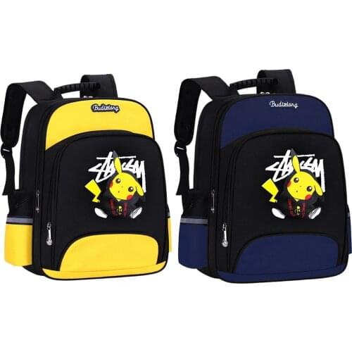 Pokemon Backpacks Pikachu Primary Schoolbag Boys Cartoon Children Backpack School Bag Waterproof Breathable Bags