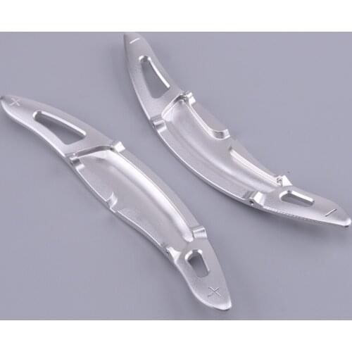 Silver Car Steering Wheel Shift Paddle Shifter Extension Aluminum Alloy fit for Porsche Panamera Cayenne Macan 718 911 918
