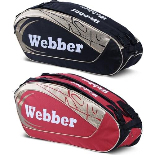 Large Badminton Bag Portable Tennis Racket Badminton Shoes Backpack Fishing Athlete Sports Training Bag 6-12 Pcs Rackets -40