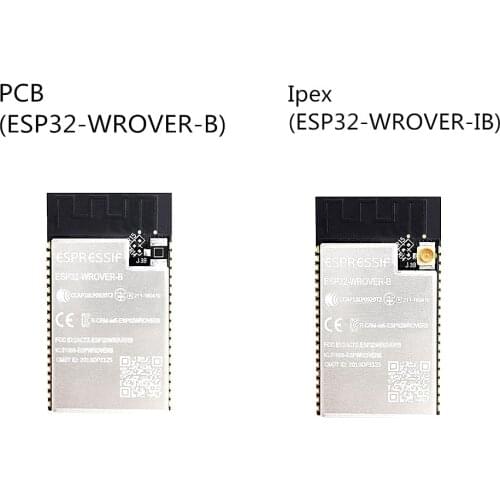 50PCS ESP32-WROVER-B PCB onboard ESP32-WROVER-IB Ipex antenna module based on ESP32-D0WD WiFi-BT-BLE MCU module 4MB SPI flash
