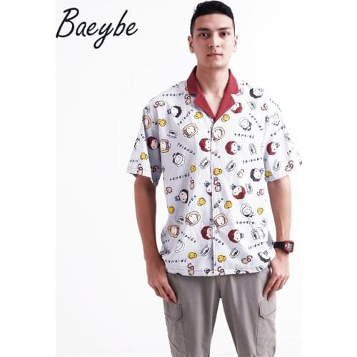 High quality anime cartoon camisa masculina casual hawaiian mens shirt printed party pool dropshipping wholesale free shipping