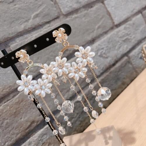 2020 Fashion Korean Butterfly Waterdrop Dangle Earrings For Women Elegant Party Holiday Pendientes Jewelry