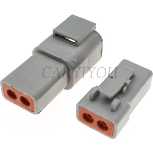 1-Set DTP04-2P DTP06-2S 2 Pin Way DTP Series Male Female Waterproof Electrical Auto Connector