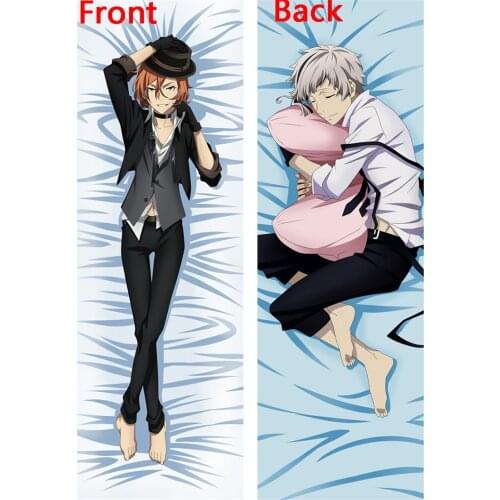 1 pcs Cartoon Nakahara Chuuya Hugging Body Cover Pillow Case Anime Bungou Stray Dogs Home Decor Gifts for Women Men 150cm*50cm