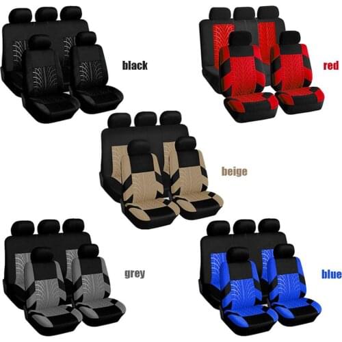 Auto Seat Covers Set Universal Fit Most Car with Butterfly pattern Tire Track Detail Styling Protector covers Car Interior Parts