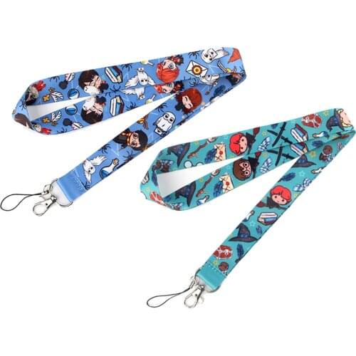 ZF1294 1pcs Magic Movie Golden Snitch Shcool Boy Lanyard Cartoon Key Chain Lanyard Gifts