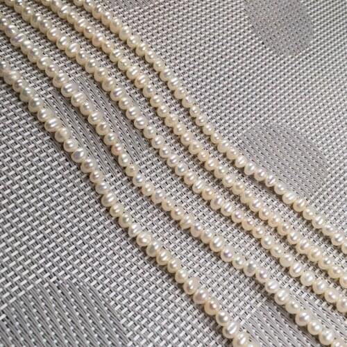 Natural Freshwater Pearl Beading Round shape Isolation Punch Loose Beads For jewelry making DIY Necklace Bracelet Accessories