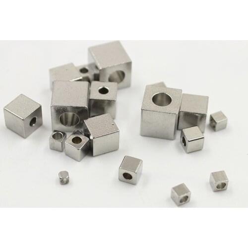 Neovivi Original Custom Beads Stainless Steel DIY Spacer Engrave your Name Logo Bead for Jewelry Making Findings Accessories