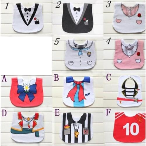 Hooyi Baby Bibs 3 Layers Waterproof Bibs Pinafore bebe towel newborn babador bandanas Infant Burp Cloth Pinny 2pcs/pack