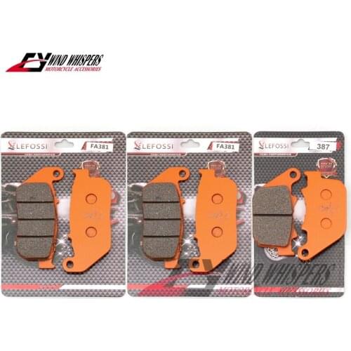 Metal sintering Front Rear Brake Pads For Kawasaki Z650 Ninja 650 EX650 2017 Z 650 17