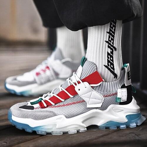 Fashion Colorful Couple Platform Shoes Men Streetwear Chunky Sneakers Men Outdoor Comfort Casual Trainer Shoes Zapatillas Hombre