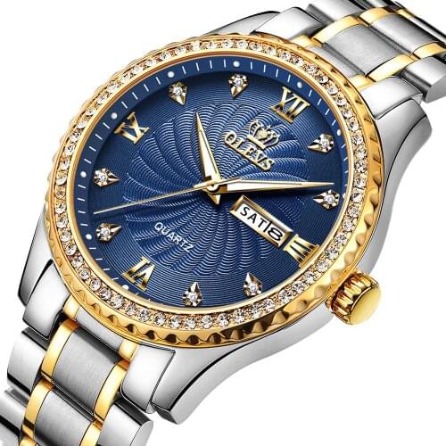 Top Brand Luxury Mens Watch Waterproof Casual Quartz Male Wristwatches Stainless Steel Dual Display relogio masculino Fashion