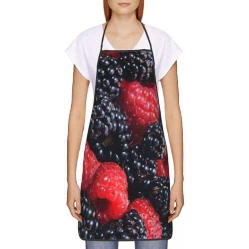 Fruit (17) Kitchen oil resistant wreath Grilling kitchen aprons women Man For school 72*52cm