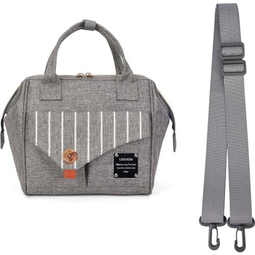 Lequeen Mini Large Capacity Diaper Bag Maternity Casual Tote Bag Milk Bottle Baby Nappy Bag Mummy Travel Backpack for Baby Care