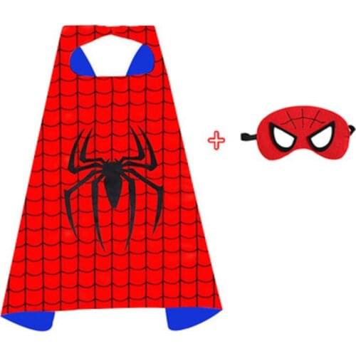 New Halloween Costume for Kids Superhero Cosplay Birthday Party Cosplay Costumes Capes Masks