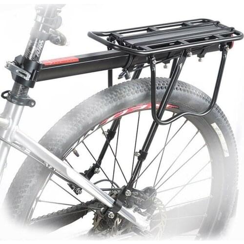 Aluminium Alloy Lightweight Bicycle Luggage Carrier Rack Adjustable Bicycle Shelf for 22-29' Mountain Bike