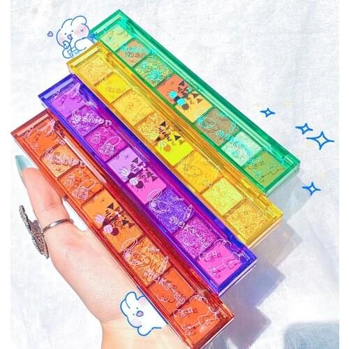 Xixi Styling Eyeshadow Palette Fruit Velvet Eight-color Eyeshadow Matte Fine Flash Lasting Eyeshadow