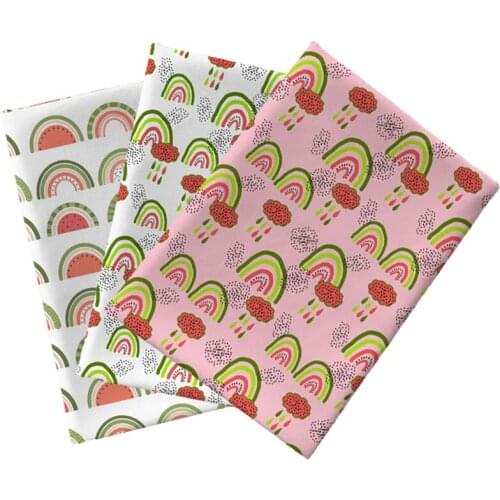 Half Yard 45*140Cm Cartoon rainbow Movie Print Polyester Patchwork Stof Pillow DIY Handmade